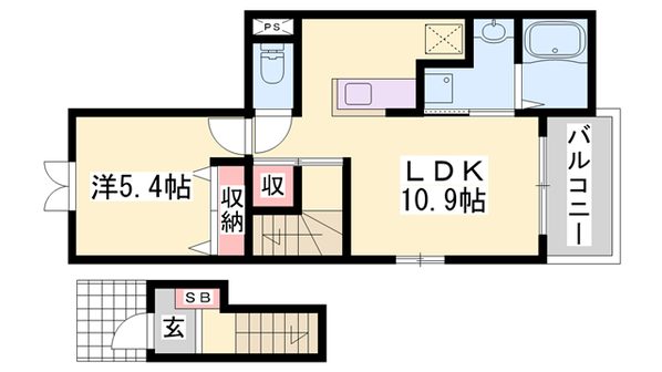 プラシードの物件間取画像